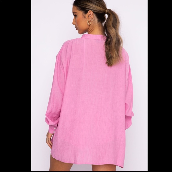 NWT: Take Me Out Shirt in Pink from White Fox Boutique. Size: S/M - Picture 5 of 8
